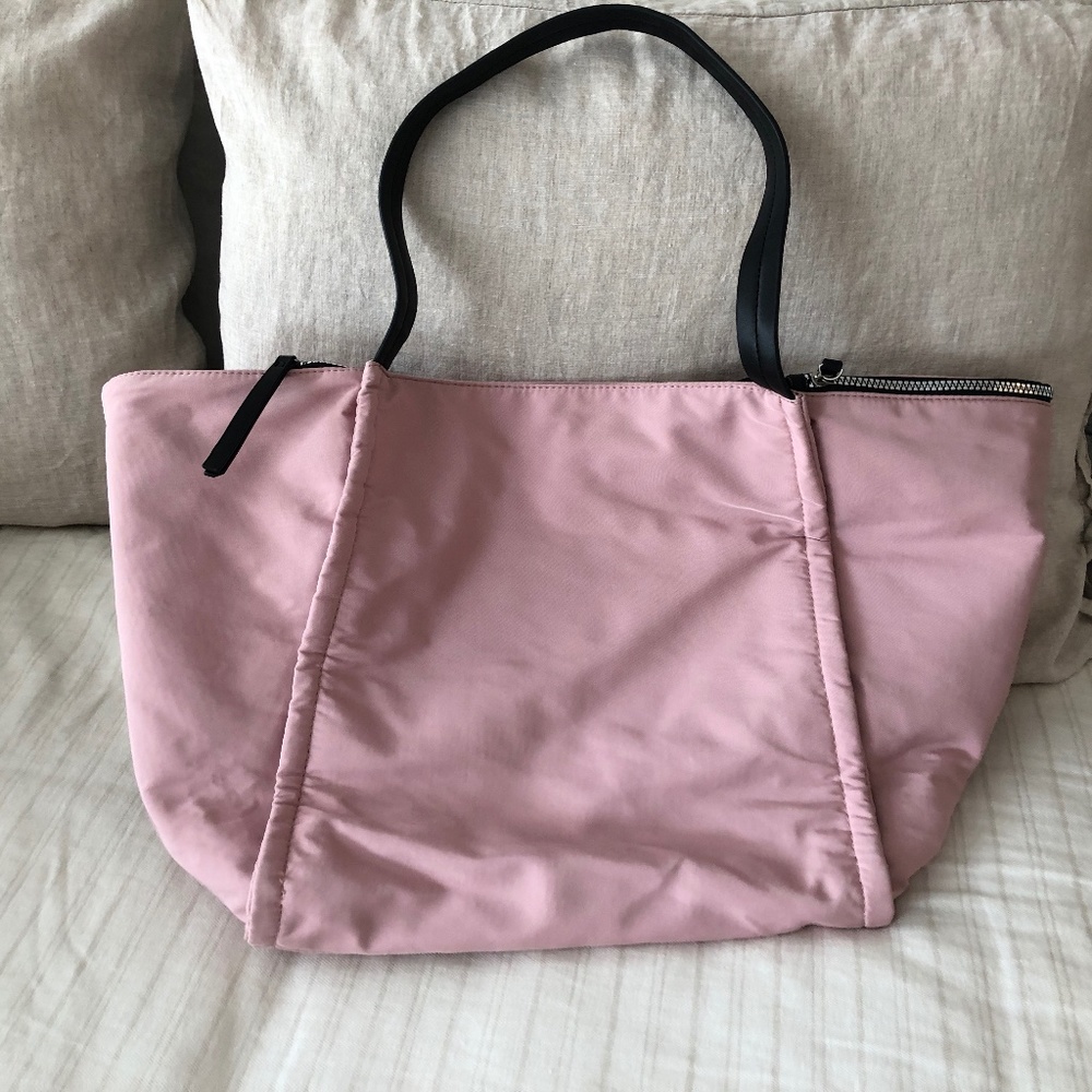 Pink Nylon Tote Bag - EUC - Large - La Maison Simons